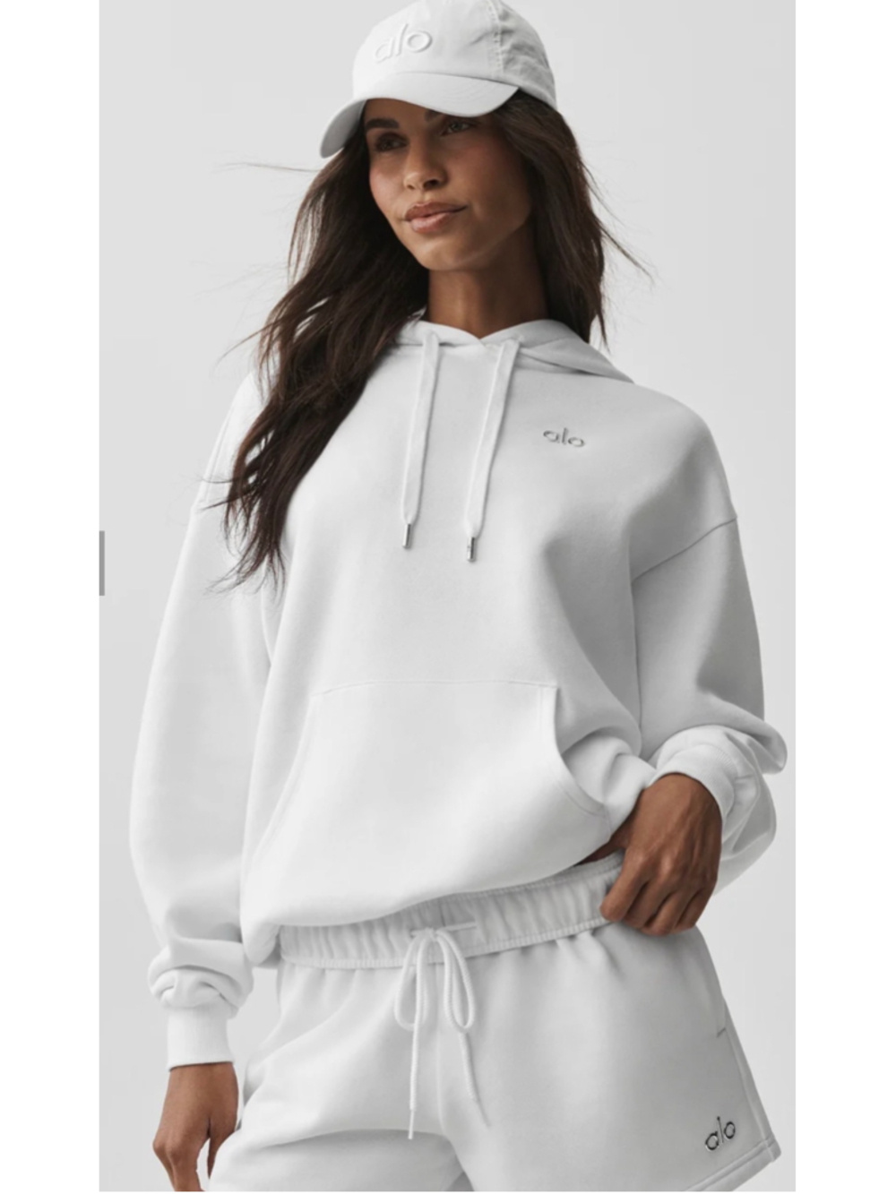 Women's Alo Yoga Accolade Hoodie White Size S